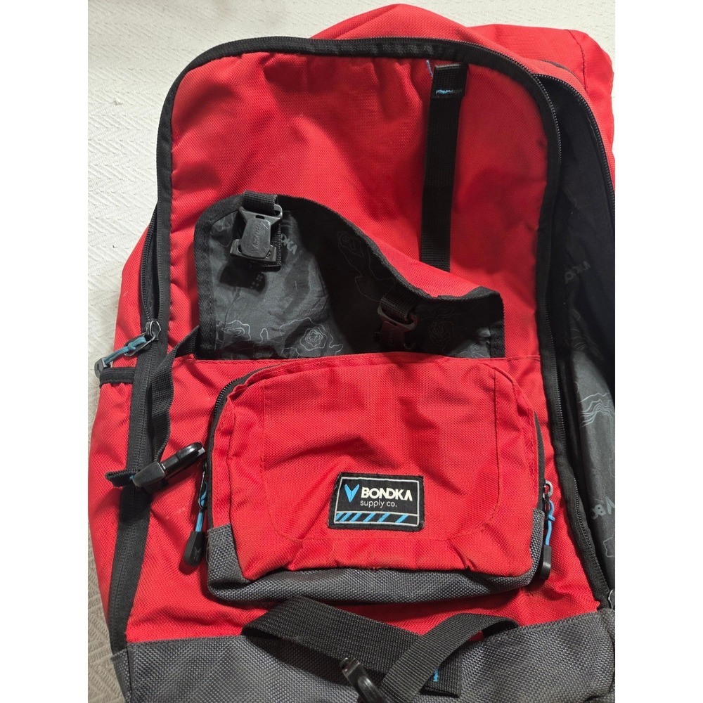 BONDKA Supply Co Red Hiking Backpack Large Travel Camping Outdoor Daypack 2017